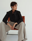 GIA WIDE LEG PANT - NATURAL