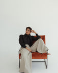 GIA WIDE LEG PANT - NATURAL