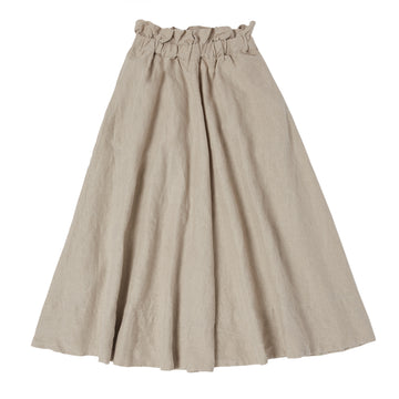Ruffle Maxi Skirt - Natural