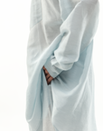 MARTINA OVERSIZED SHIRT - POWDERED BLUE