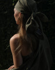 SILK LINEN SCRAF - OLIVE || PRE-ORDER COLLECTION | AUGUST 2025