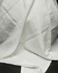 Linen Throw Sundae White