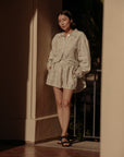 Linen Short - Pinstripes
