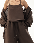 LUCA SILK LINEN CAMI