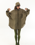 MARTINA OVERSIZED SHIRT - OLIVE