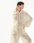 MARTINA OVERSIZED SHIRT - BONE