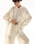 MARTINA OVERSIZED SHIRT - BONE