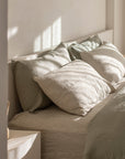 Olive Stripe Fitted Sheet