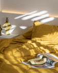 Ochre Linen Duvet Set