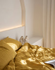 Ochre Linen Duvet Set