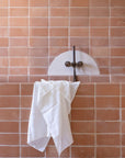 Sundae White Linen Towel