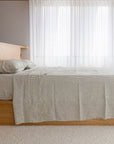 Olive Stripe Flat Sheet