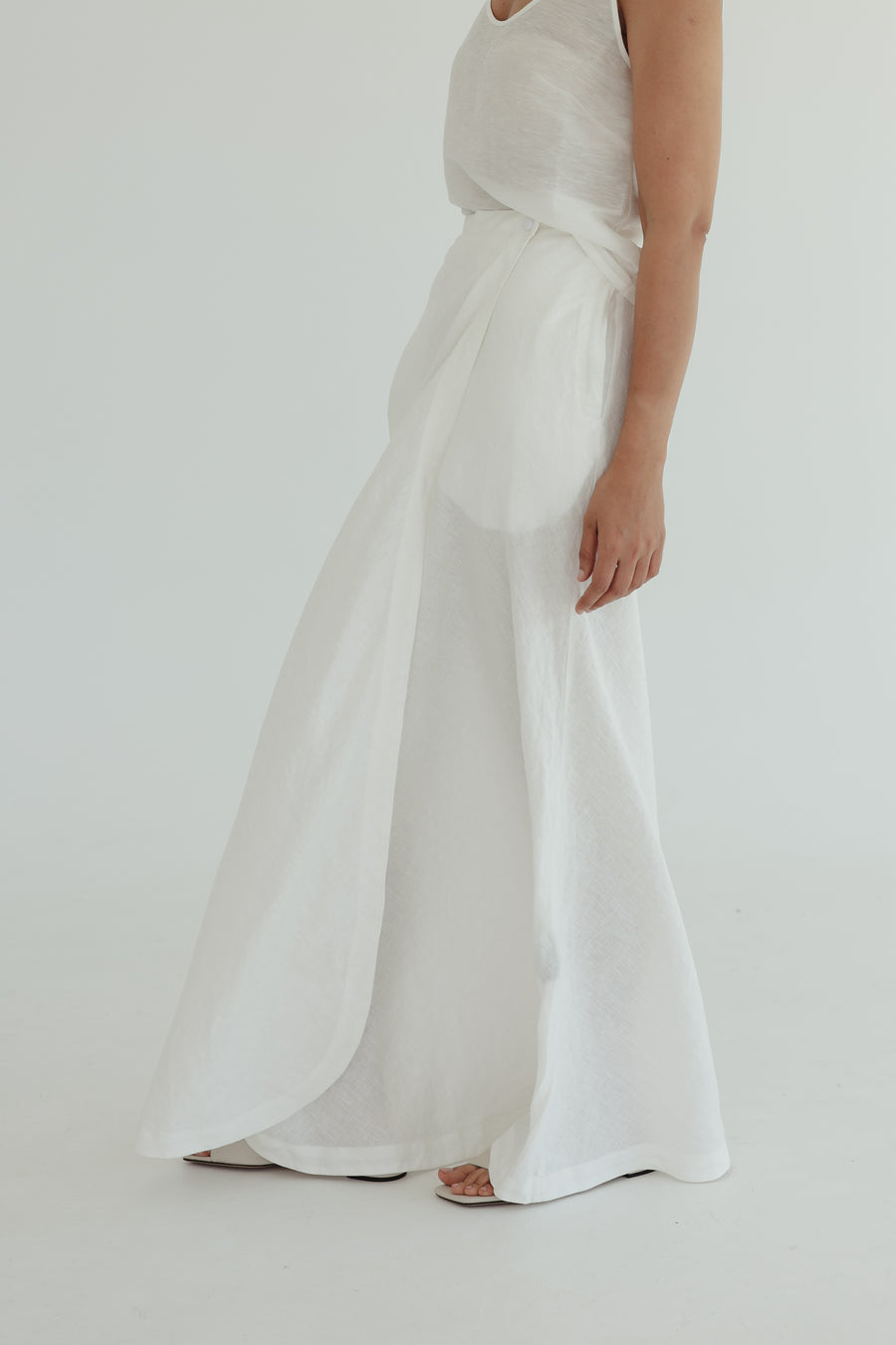 Acacia Wrap Skirt - Antique White