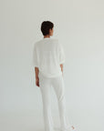 Elina Flare Pant - Antique White