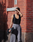 Gia Wide Leg Pant - Dark Grey