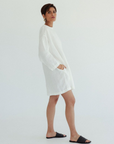 Tunic Linen Dress - Sundae White