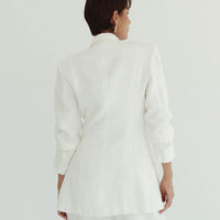 Tailored Blazer (Petite)- Vintage White