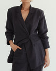 Tailored Blazer (Petite) - French Navy