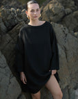 Tunic Linen Dress - Noir