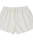 Drawstring Linen Short - Sundae White