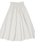 Ruffle Maxi Skirt - Sundae White