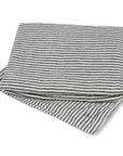 Charcoal Stripe Flat Sheet