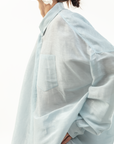 MARTINA OVERSIZED SHIRT - POWDERED BLUE