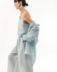 MARTINA OVERSIZED SHIRT - POWDERED BLUE