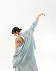 MARTINA OVERSIZED SHIRT - POWDERED BLUE