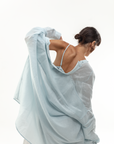 MARTINA OVERSIZED SHIRT - POWDERED BLUE
