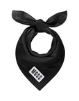 SILK LINEN SCARF - NOIR