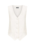 Tailored Vest (Petite)- Vintage White