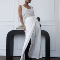 Acacia Wrap Skirt - Antique White