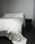 Sundae White Linen Duvet Set