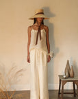 Luca Silk Linen Cami - Bone || PRE-ORDER COLLECTION | AUGUST 2025