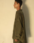 MARTINA OVERSIZED SHIRT - OLIVE || PRE-ORDER COLLECTION | AUGUST 2025