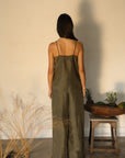 Luca Silk Linen Cami - Olive || PRE-ORDER COLLECTION | AUGUST 2025