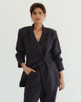 Tailored Blazer (Petite) - French Navy