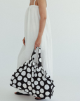 Linen Tote Bag Dot Print