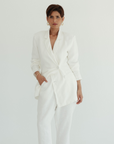 Tailored Blazer (Petite)- Vintage White