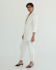 Tailored Blazer (Petite)- Vintage White