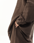 MARTINA OVERSIZED SHIRT - ESPRESSO