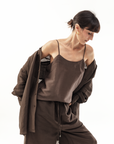 LUCA SILK LINEN CAMI