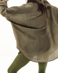 MARTINA OVERSIZED SHIRT - OLIVE