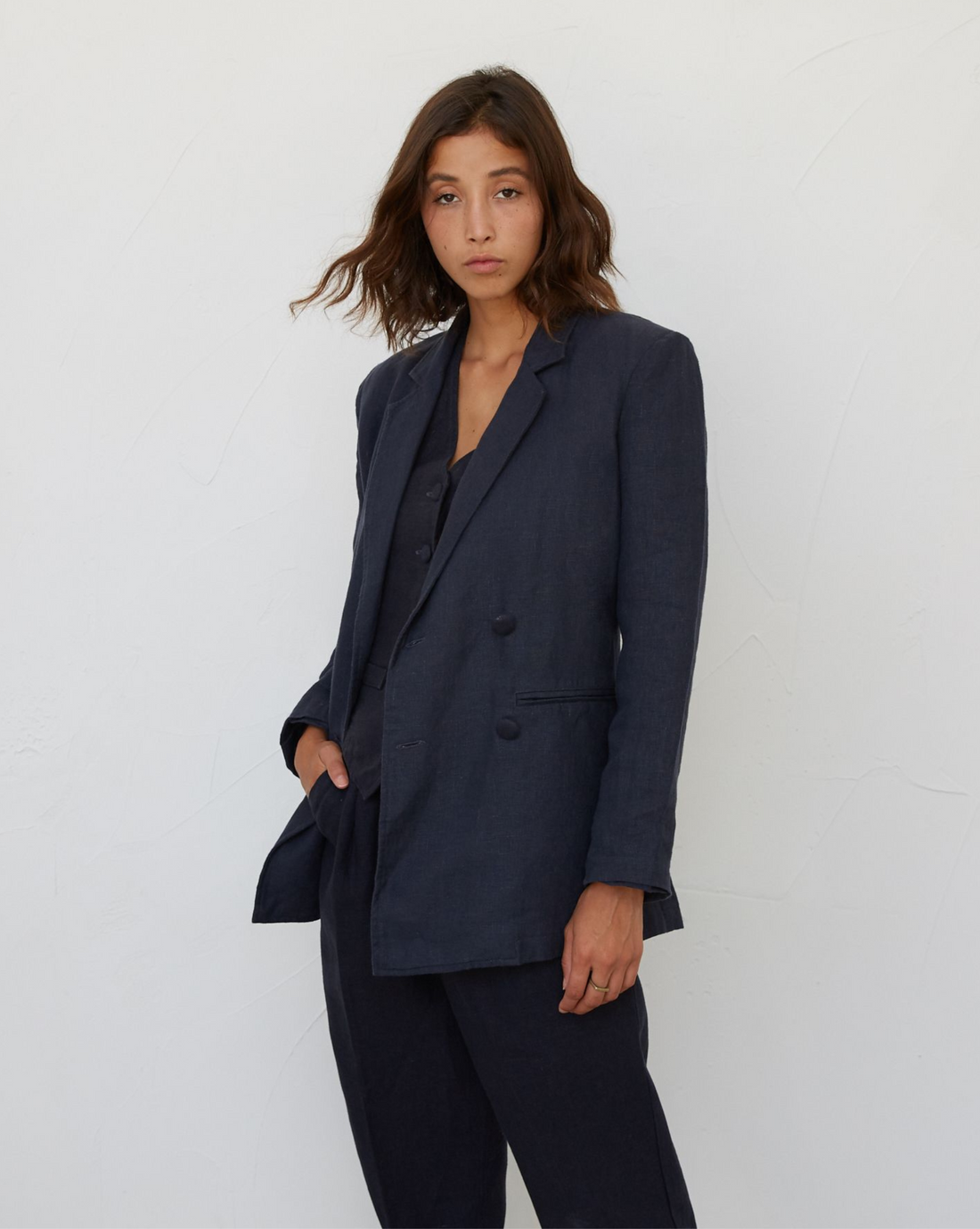 Petite navy blue blazer hot sale