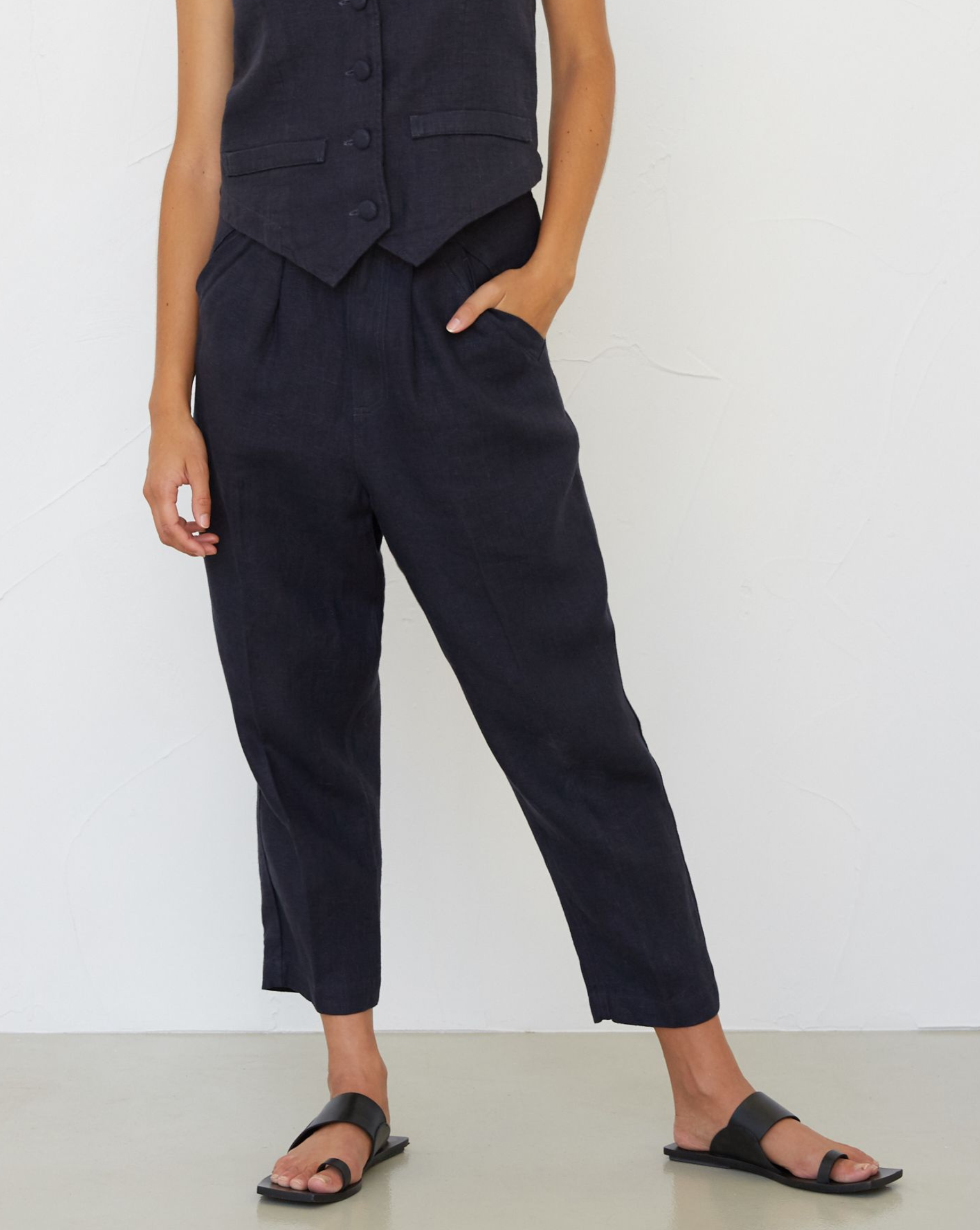 Tailored Pant (Petite) - French Navy