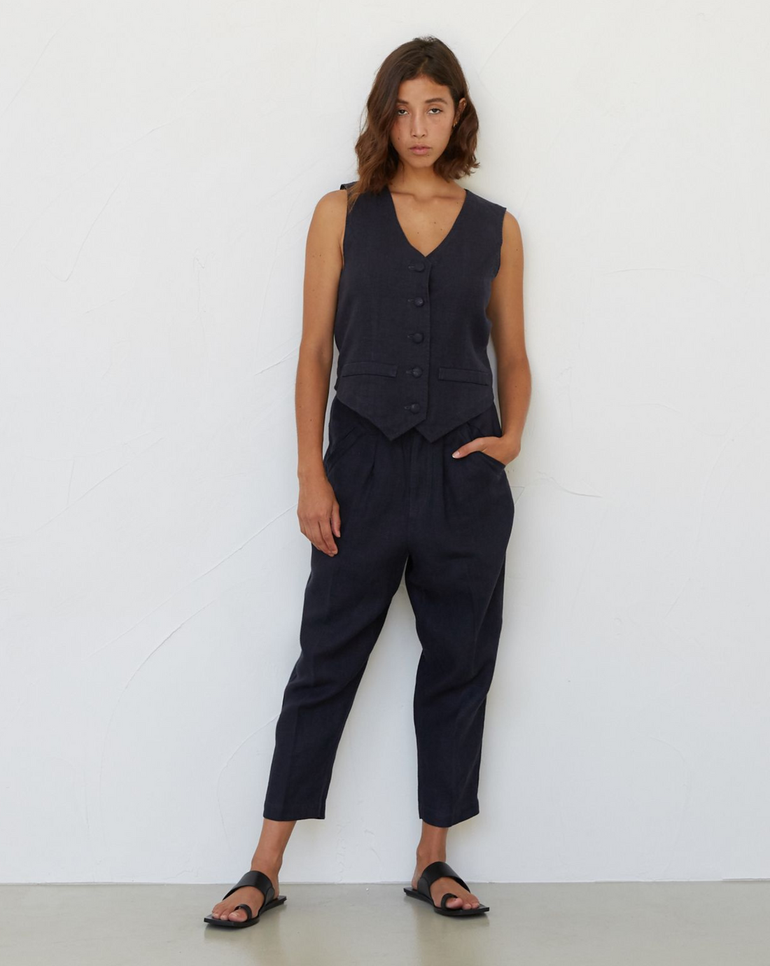 Tailored Pant (Petite) - French Navy