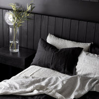 Noir Linen Pillowcase Set
