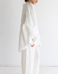 Wide Leg Linen Pant - Sundae White