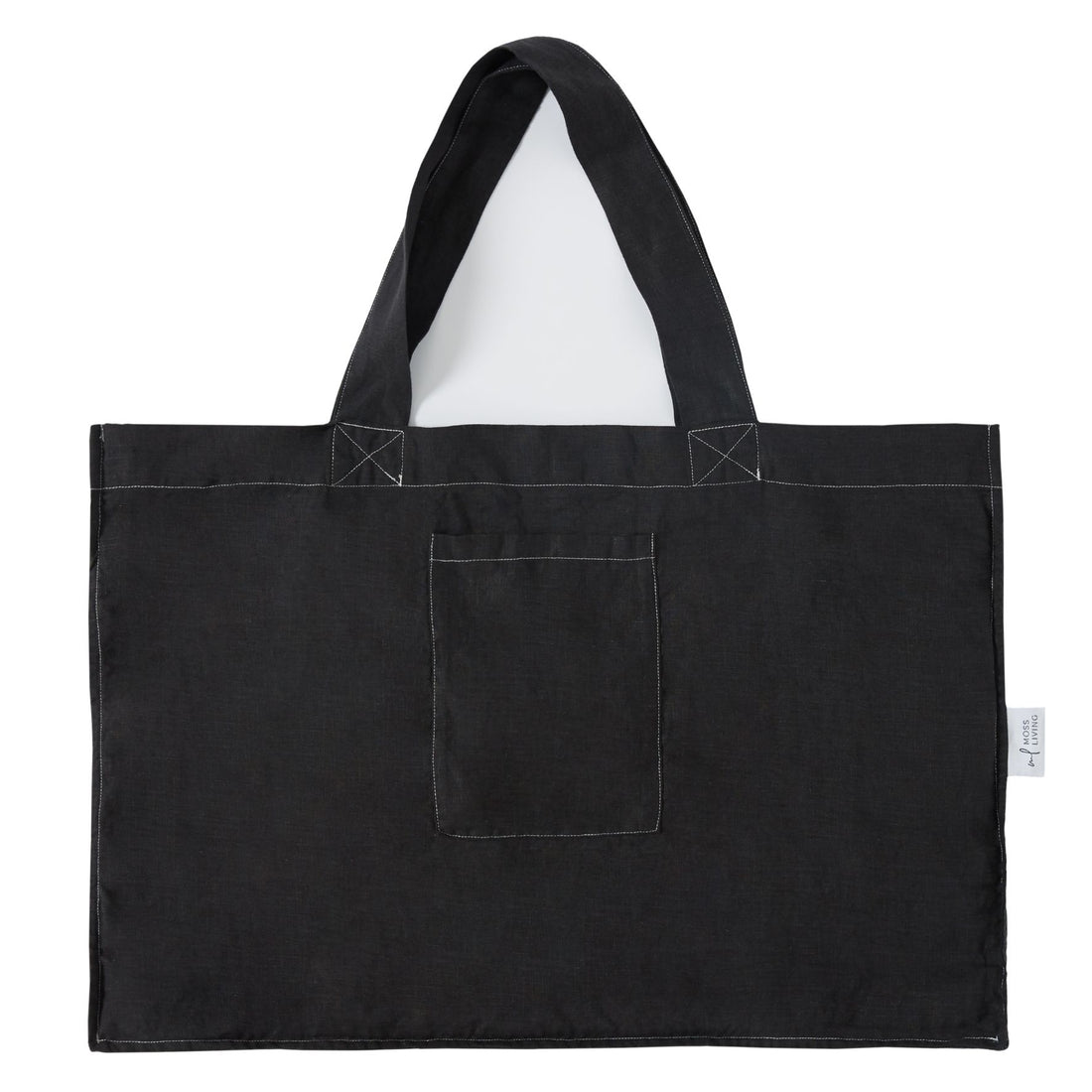 Linen Tote Bag Noir